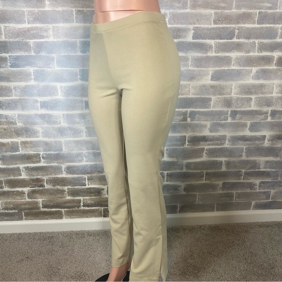 Never Worn Vintage Express Pull On Slacks with Slit outer Ankles Boot Cut Small - Picture 3 of 10